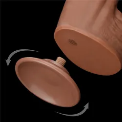 LoveToy SlidingSkin Gode Sliding Skin 23 x 6cm Marron